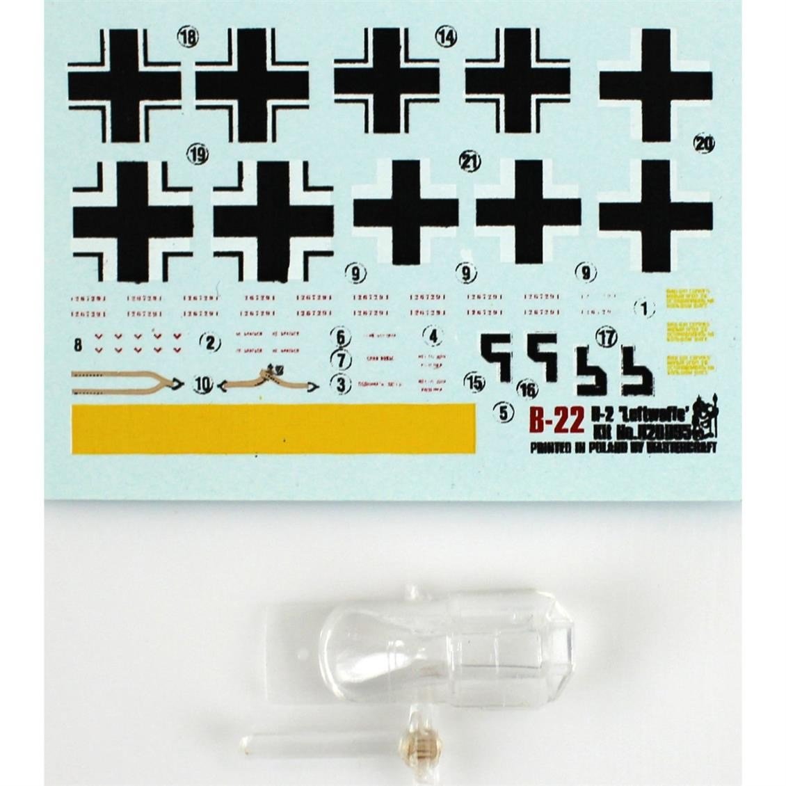 Mistercraft C024 1/72 Ölçek, IL-2 (Luftwaffe) Savaş Uçağı, Plastik Model kiti