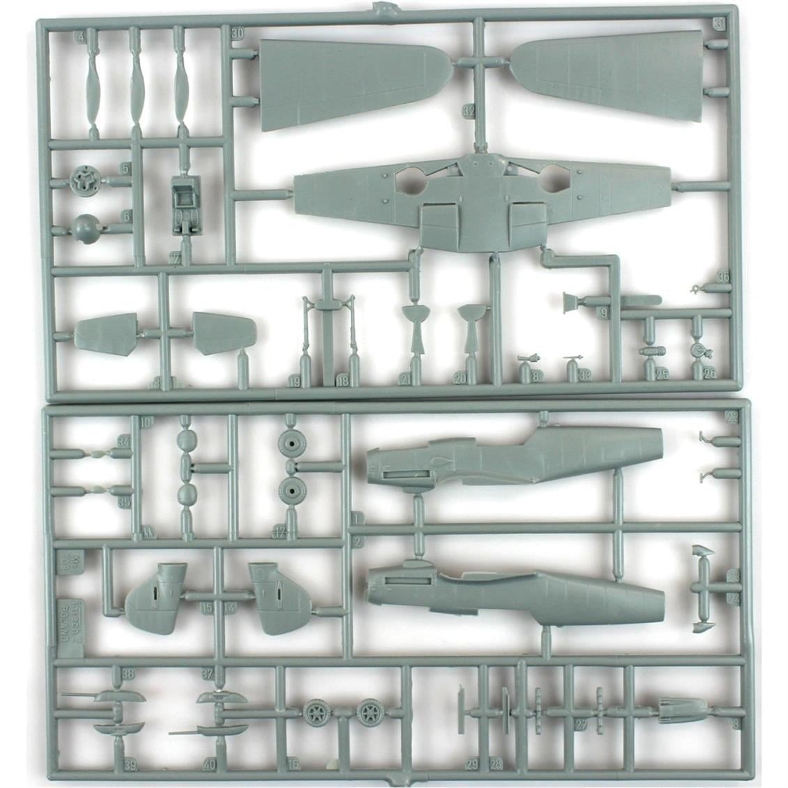 Mistercraft C040 1/72 Ölçek, BF-109F-4/trop (Marseille) Savaş Uçağı, Plastik Model kiti