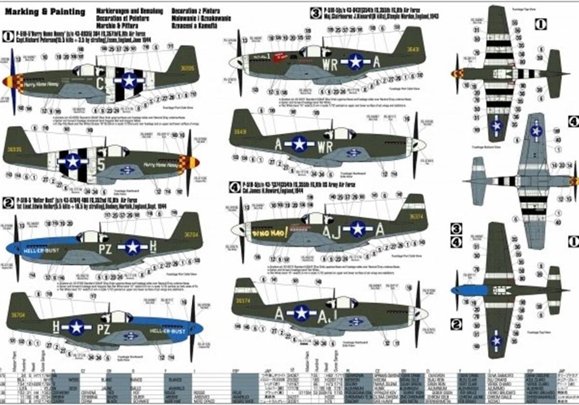 Mistercraft C049 1/72 Ölçek, P-51 B-5 (Hurry Home Honey) Savaş Uçağı, Plastik Model kiti