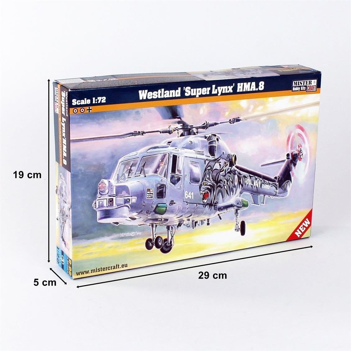 Mistercraft D002 1/72 Ölçek, Westland Super Lynx HMA. Helikopteri, Plastik Model kiti