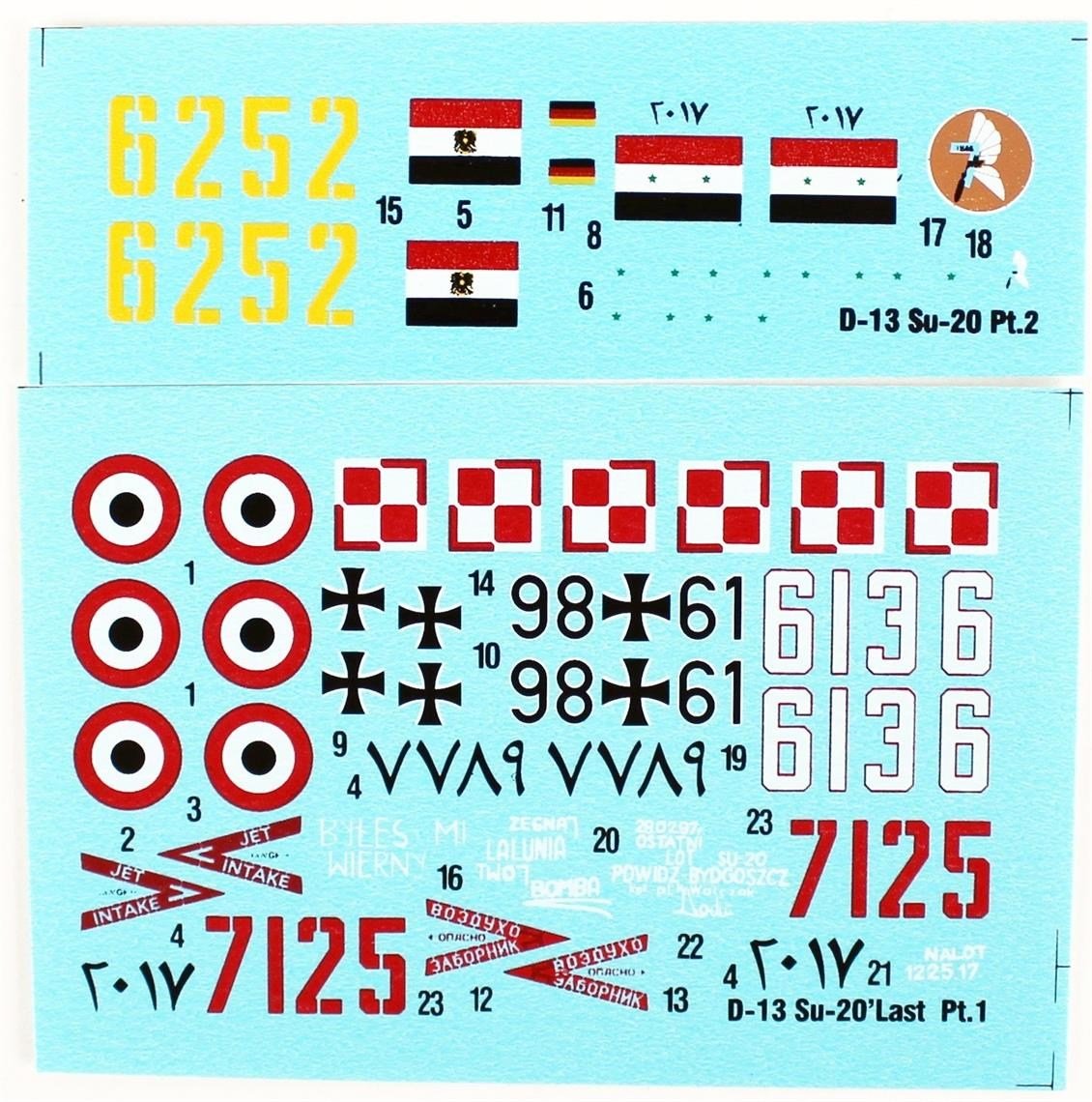 Mistercraft D013 1/72 Ölçek, Su-20R (Son Uçuş) Savaş Uçağı, Plastik Model kiti