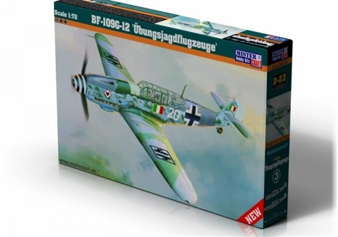 Mistercraft D024 1/72 Ölçek, BF-109G-12 Ubungsjag Savaş Uçağı, Plastik Model kiti