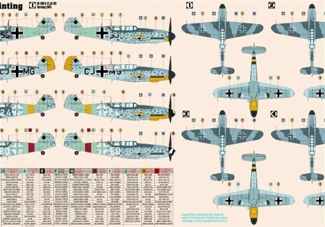 Mistercraft D025 1/72  BF-109G-101 Savaş Uçağı Plastik Model Kiti
