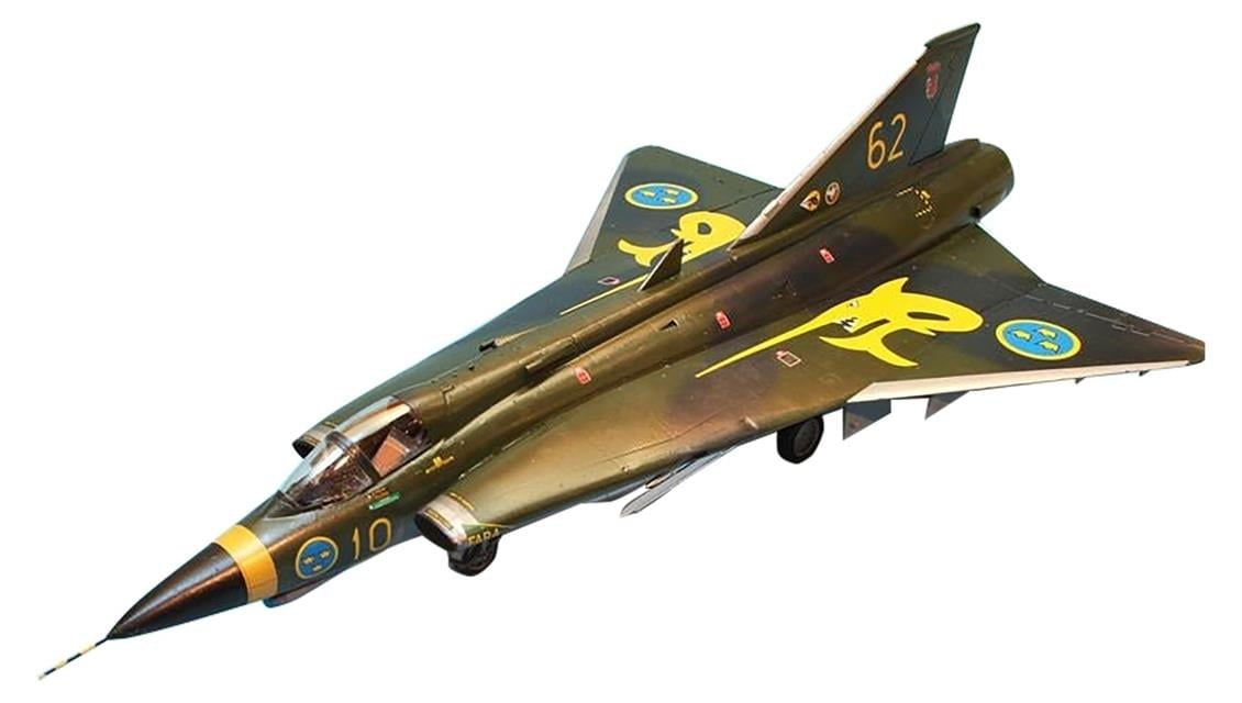 Mistercraft D088 1/72 F-35J Draken (Swedish A.F.) Savaş Uçağı Plastik Model Kiti