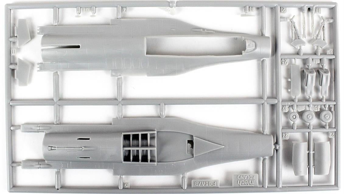 Mistercraft D105 1/72 F-16C-42 (Tulsa Yerlileri) Savaş Uçağı Plastik Model Kiti