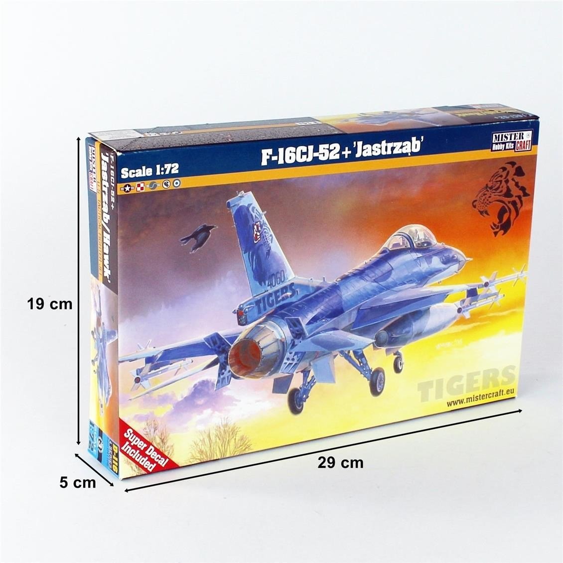 Mistercraft D116 1/72 1/72 F-16CJ-52+ (Şahin) Savaş Uçağı Plastik Model Kiti