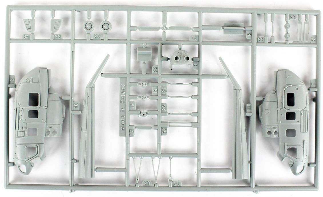 Mistercraft D150 1/72  Mi-2 (Meksika Donanması) Helikopteri Plastik Model Kiti