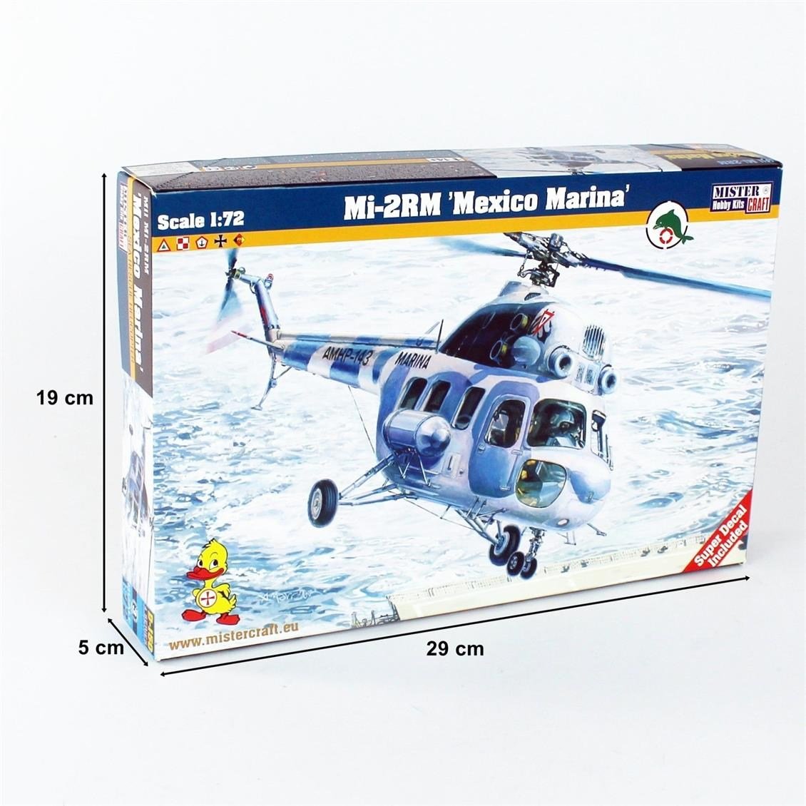 Mistercraft D150 1/72  Mi-2 (Meksika Donanması) Helikopteri Plastik Model Kiti
