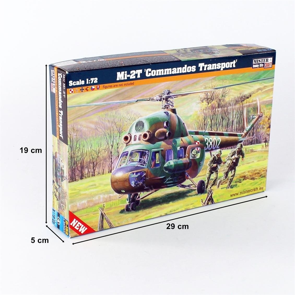Mistercraft D152 1/72 Mi-2T (Komando) Helikopteri Plastik Model Kiti