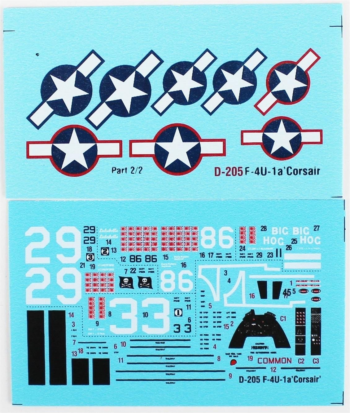 Mistercraft D205 1/72 F-4U-1A Corsair Savaş Uçağı Plastik Model Kiti