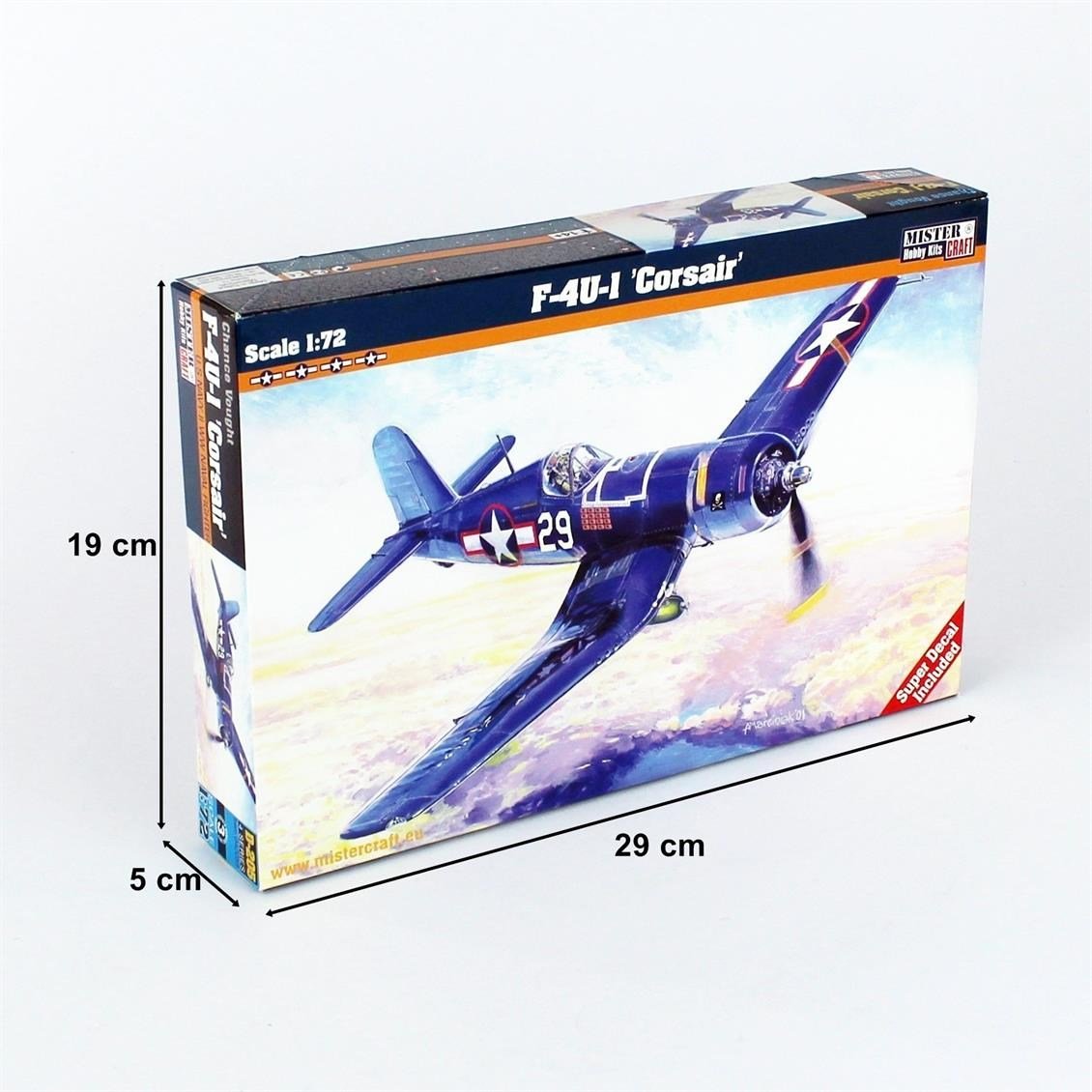 Mistercraft D205 1/72 F-4U-1A Corsair Savaş Uçağı Plastik Model Kiti