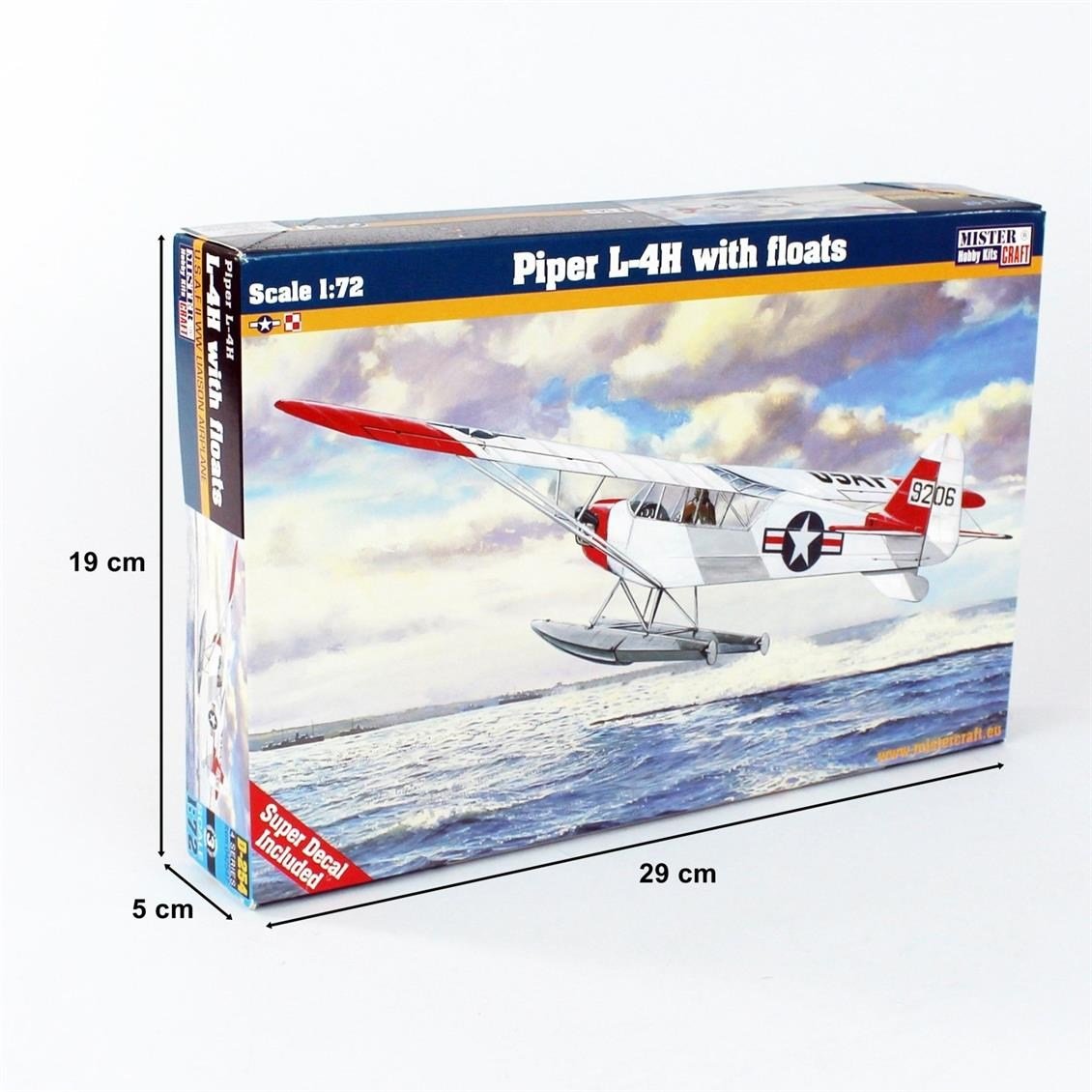 Mistercraft D254 1/72 Piper L-4H Deniz Uçağı Plastik Model Kiti