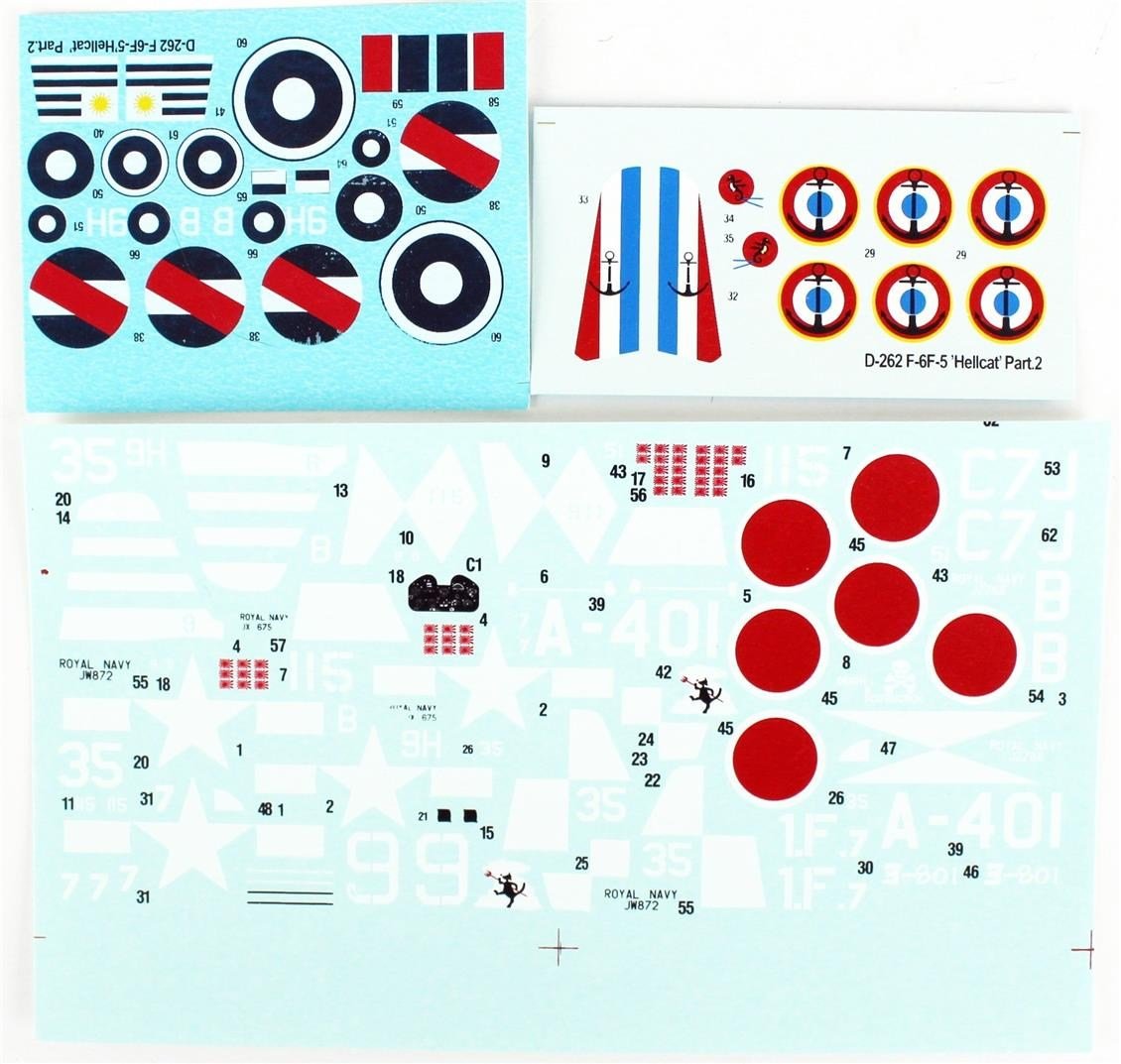 Mistercraft D262 1/72 F-6F-5 (Cehennem Kedisi) Savaş Uçağı Plastik Model Kiti