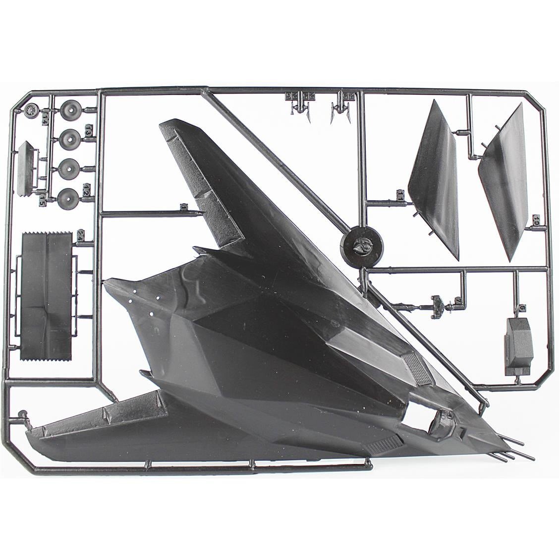 Mistercraft E005ST 1/72 F-117A (Night Hawk) Savaş Uçağı Plastik Model Kiti, (12xBoya,2xFırça,Yapıştırıcılı Başlangıç Seti)