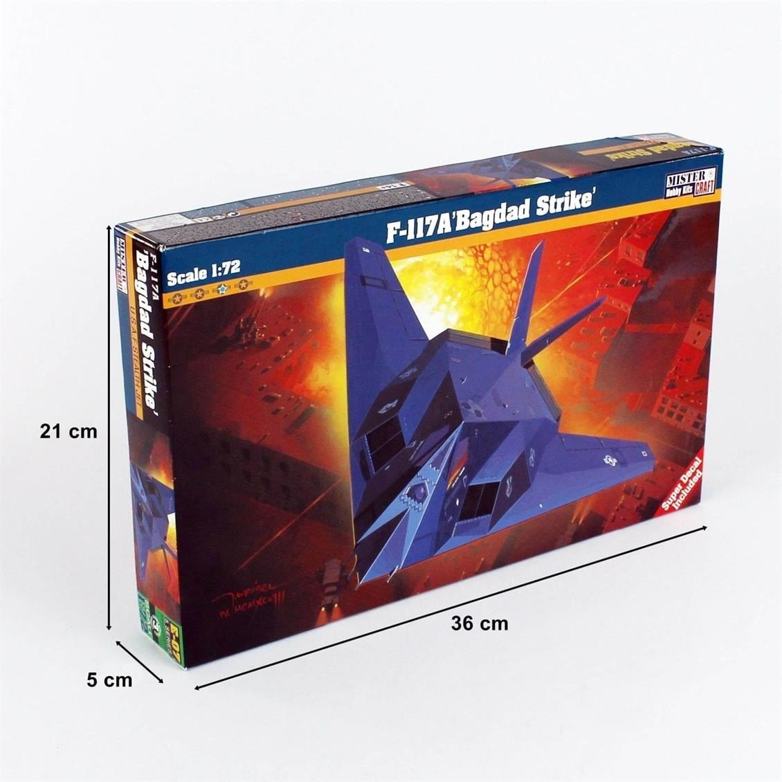 Mistercraft E007 1/72 F-117A (Bagdad Strike) Savaş Uçağı Plastik Model Kiti