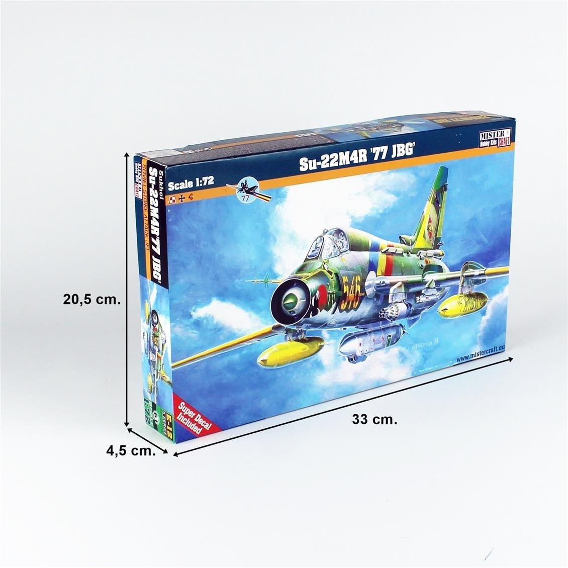 Mistercraft E012 1/72 Su-22 M4R (77 JBG) Savaş Uçağı Plastik Model Kiti
