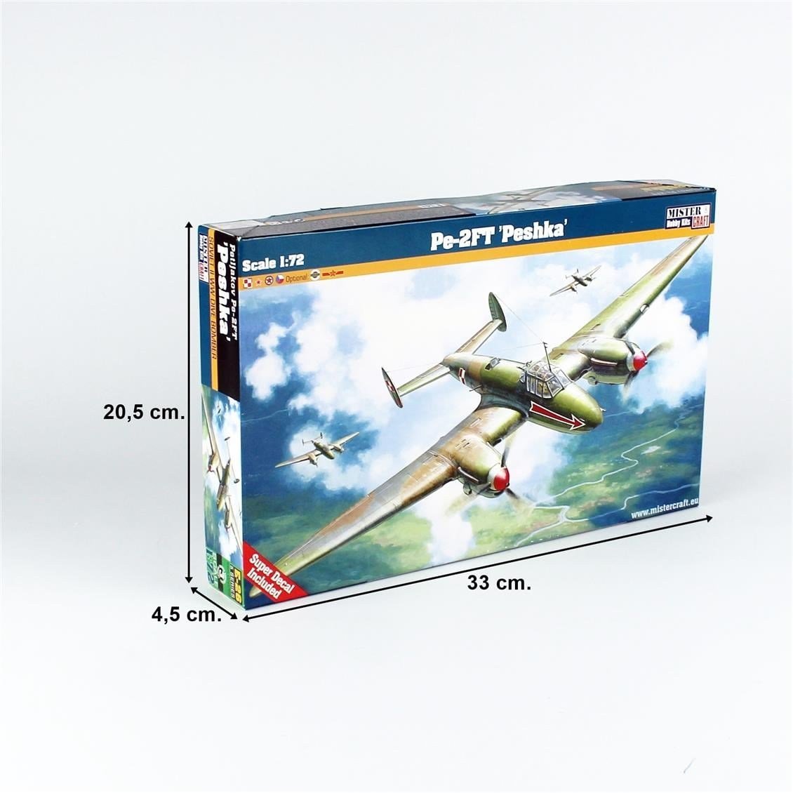Mistercraft E026 1/72 Pe-2FT (Peshka) Bombardıman Uçağı Plastik Model Kiti