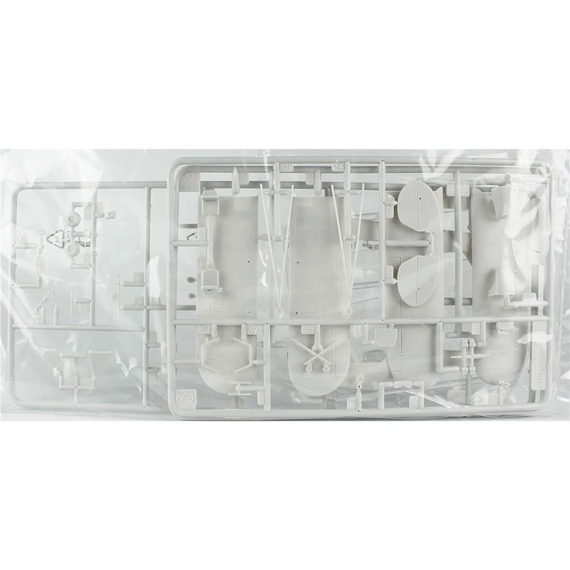 Mistercraft E041ST 1/48 Piper Cup L-4H Eğitim Uçağı Plastik Model Kiti, (12xBoya,2xFırça,Yapıştırıcılı Başlangıç Seti)