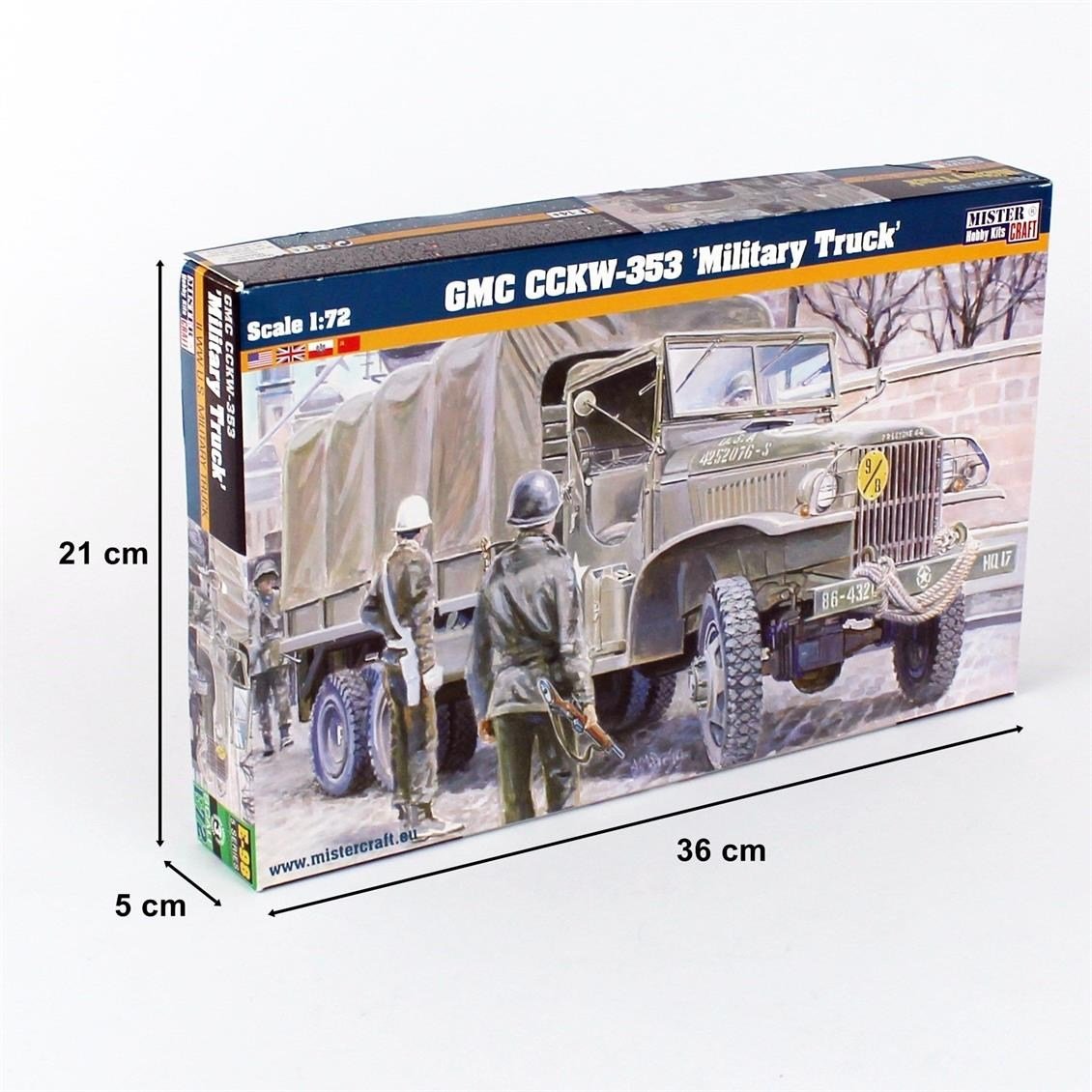 Mistercraft E098 1/72 GMC CCKW-353 Askeri Kamyon Plastik Model Kiti