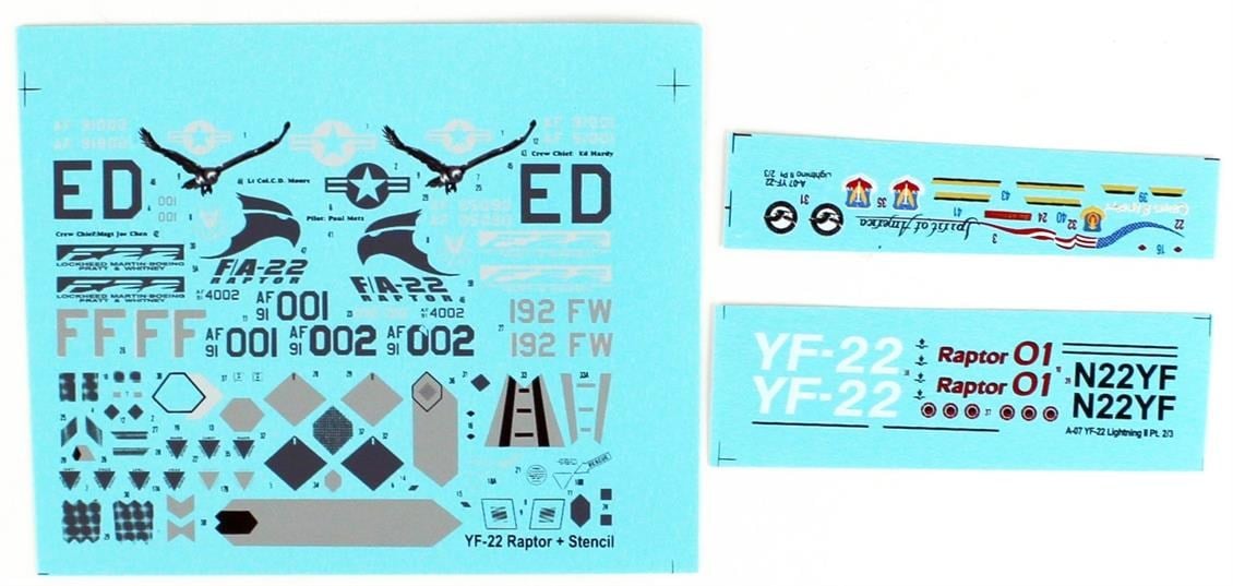 Mistercraft F007 1/72 YF-22 Lightning II Savaş Uçağı  Plastik Model Kiti