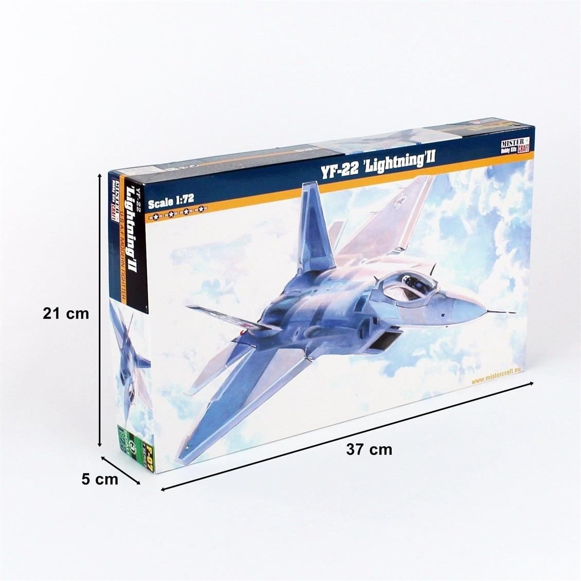 Mistercraft F007 1/72 YF-22 Lightning II Savaş Uçağı  Plastik Model Kiti