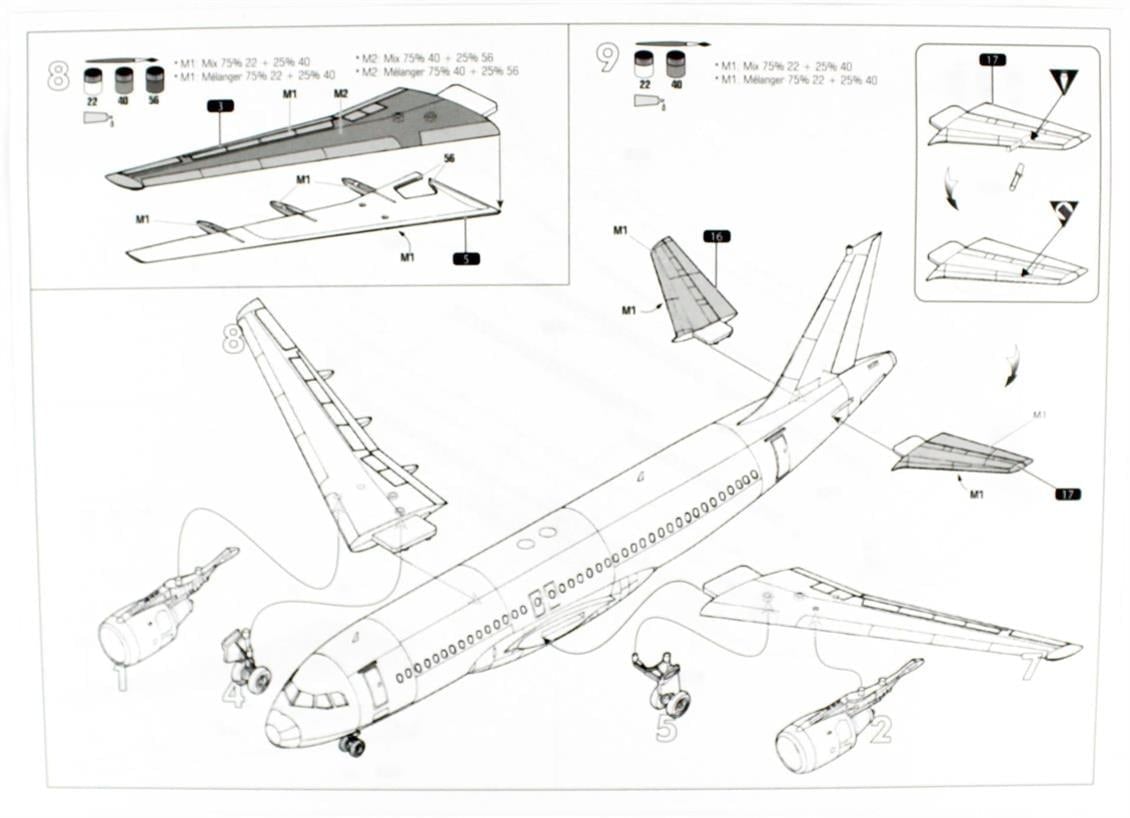 Mistercraft F016 1/125 A-320 Polish Airlines (LOT) Yolcu Uçağı Plastik Model Kiti