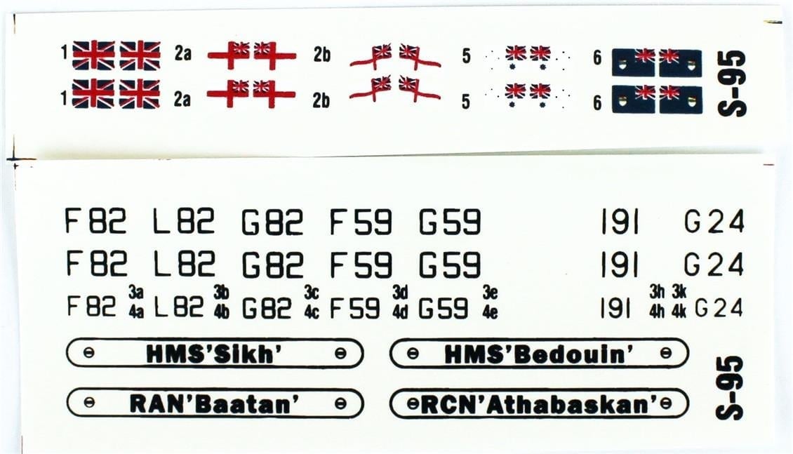 Mistercraft S095 1/600 HMS (Sikht) Zırhlı Gemi Plastik Model Kiti