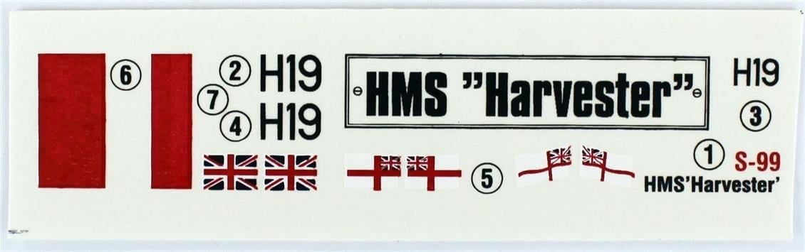 Mistercraft S098 1/500 HMS (Harvester) Zırhlı Gemi Plastik Model Kiti
