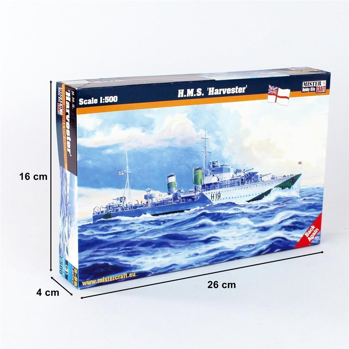 Mistercraft S098 1/500 HMS (Harvester) Zırhlı Gemi Plastik Model Kiti