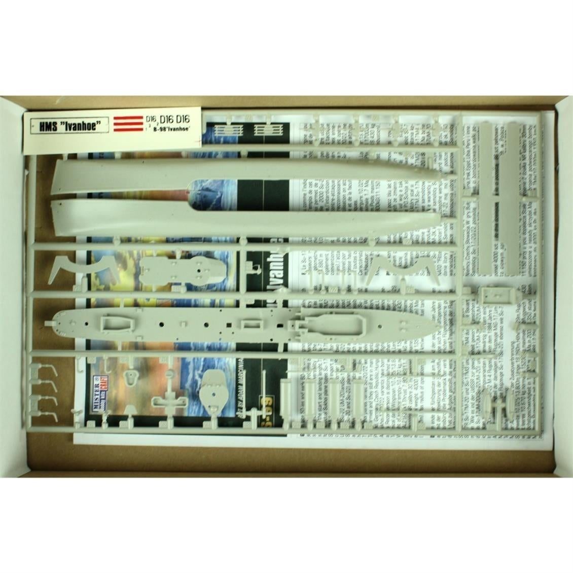 Mistercraft S099 1/500 HMS (Ivanhoe) Zırhlı Gemi Plastik Model Kiti