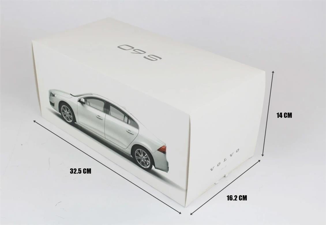 Mocity 88150 1/18 Ölçek, 2015 Volvo S60 (New Design), Metalik Sedef, Sergilemeye Hazır Metal Araba Modeli