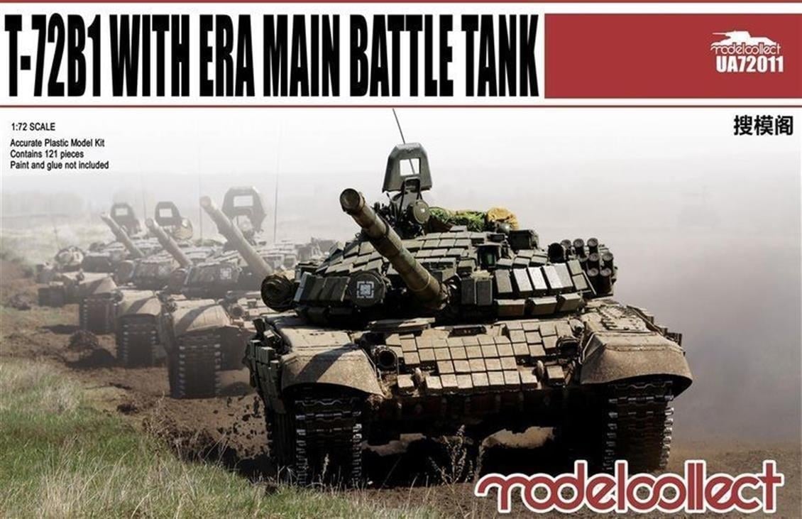Model Collect UA72011 1/72 Ölçek, T-72B1 with ERA main battle tank