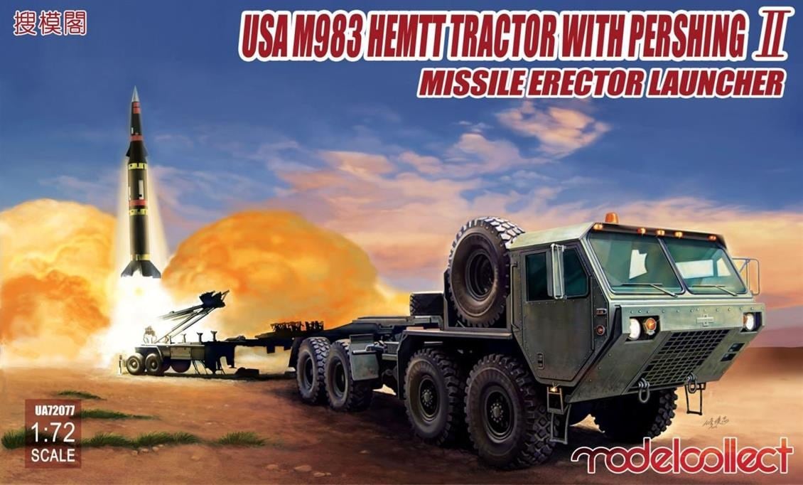 Model Collect UA72077 1/72 Ölçek, USA M983 HEMTT Tractor with Pershing