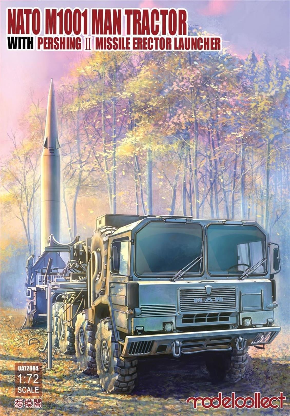 Model Collect UA72084 1/72 Ölçek, Nato M1001 MAN Tractor and Pershing I
