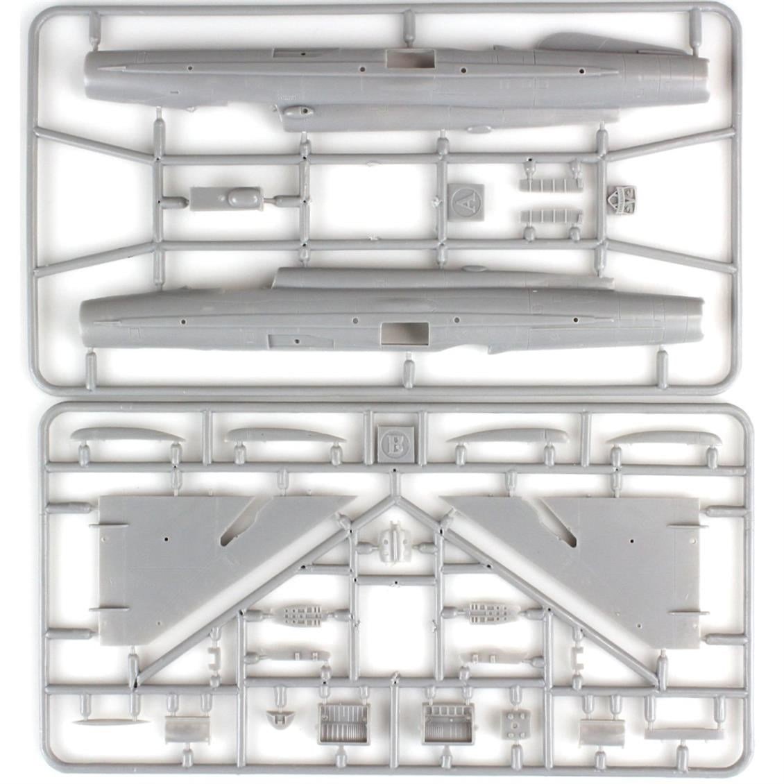 Modelsvit MSVIT72004 1/72 Ölçek, Analog A-144-2 MIG-21I-2 Sovyet Avcı Uçağı, Plastik Model kiti