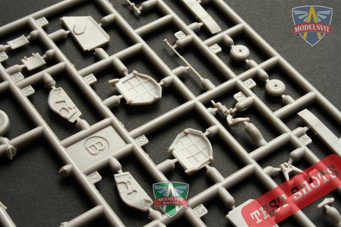 Modelsvit MSVIT72045 1/72 Ölçek, Mirage III E Fransız Avcı Uçağı, Plastik Model kiti