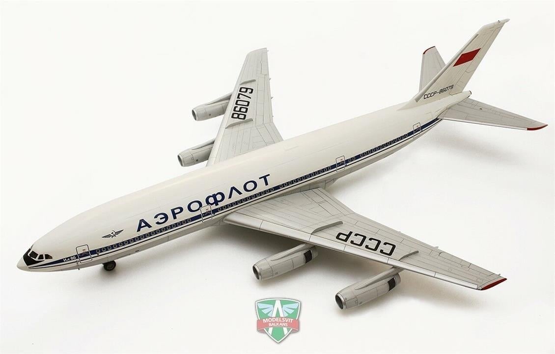 Modelsvit MSVIT7205 1/72 Ölçek, IL-86 Wide-Body Airliner Yolcu Uçağı, Plastik Model kiti