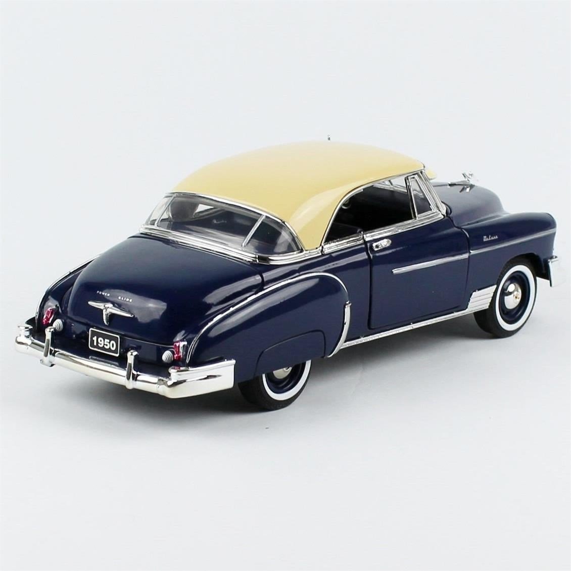 Motormax 73111 1/18 Ölçek, 1950 chevrolet bel air, Koyu Mavi, Sergilemeye Hazır Metal Araba Modeli