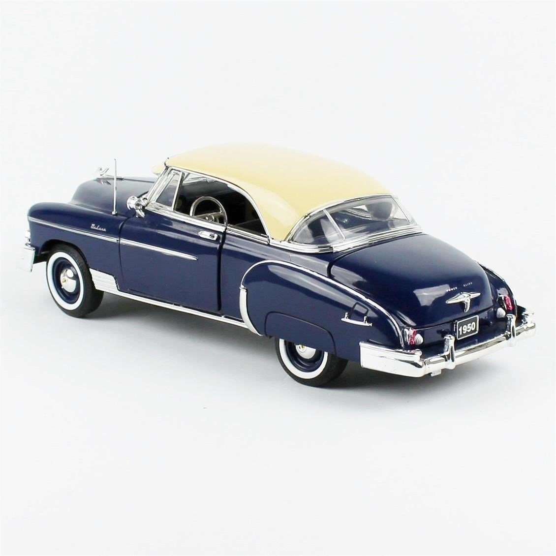 Motormax 73111 1/18 Ölçek, 1950 chevrolet bel air, Koyu Mavi, Sergilemeye Hazır Metal Araba Modeli