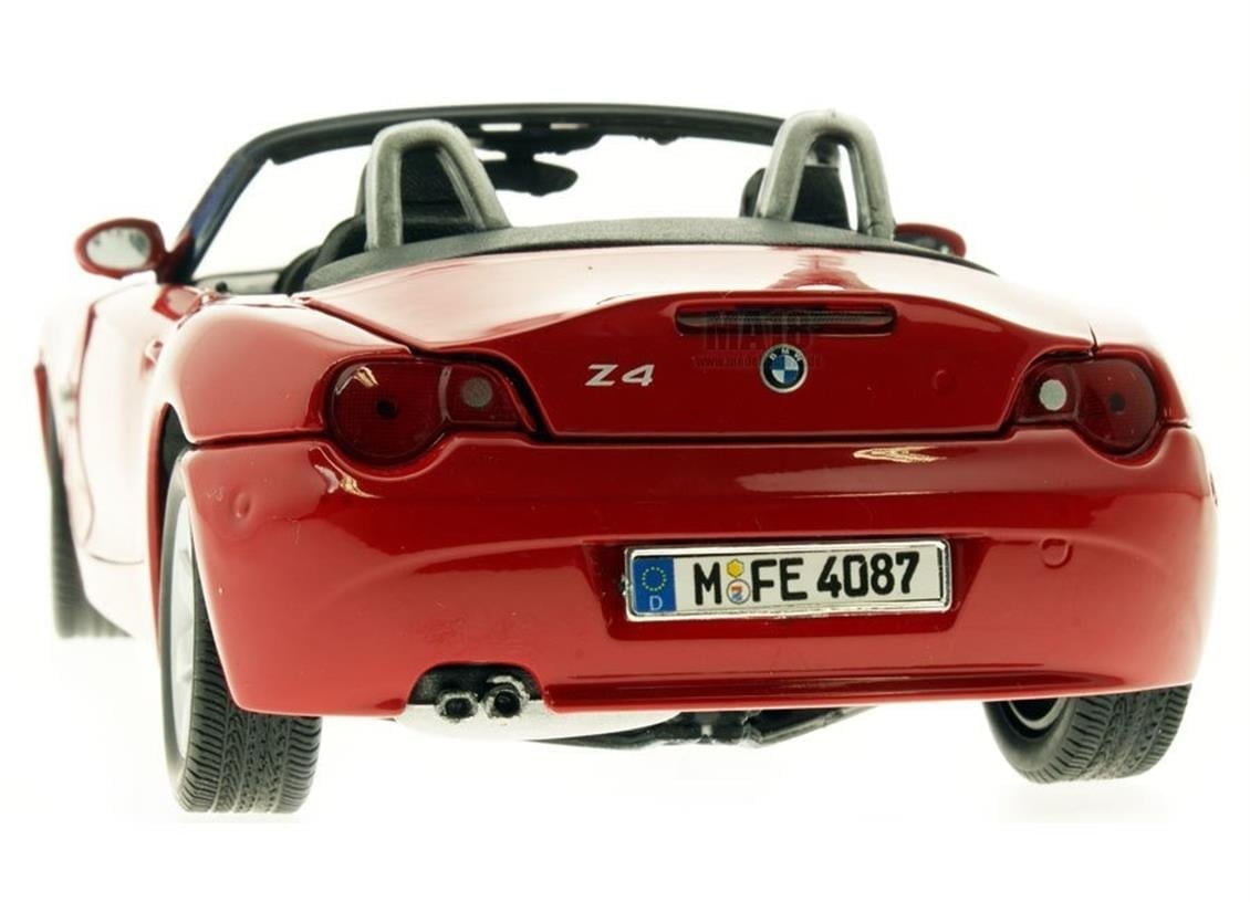 Motormax 73144 1/18 Ölçek, Bmw Z4 Convertible, Kırmızı, Sergilemeye Hazır Metal Araba Modeli