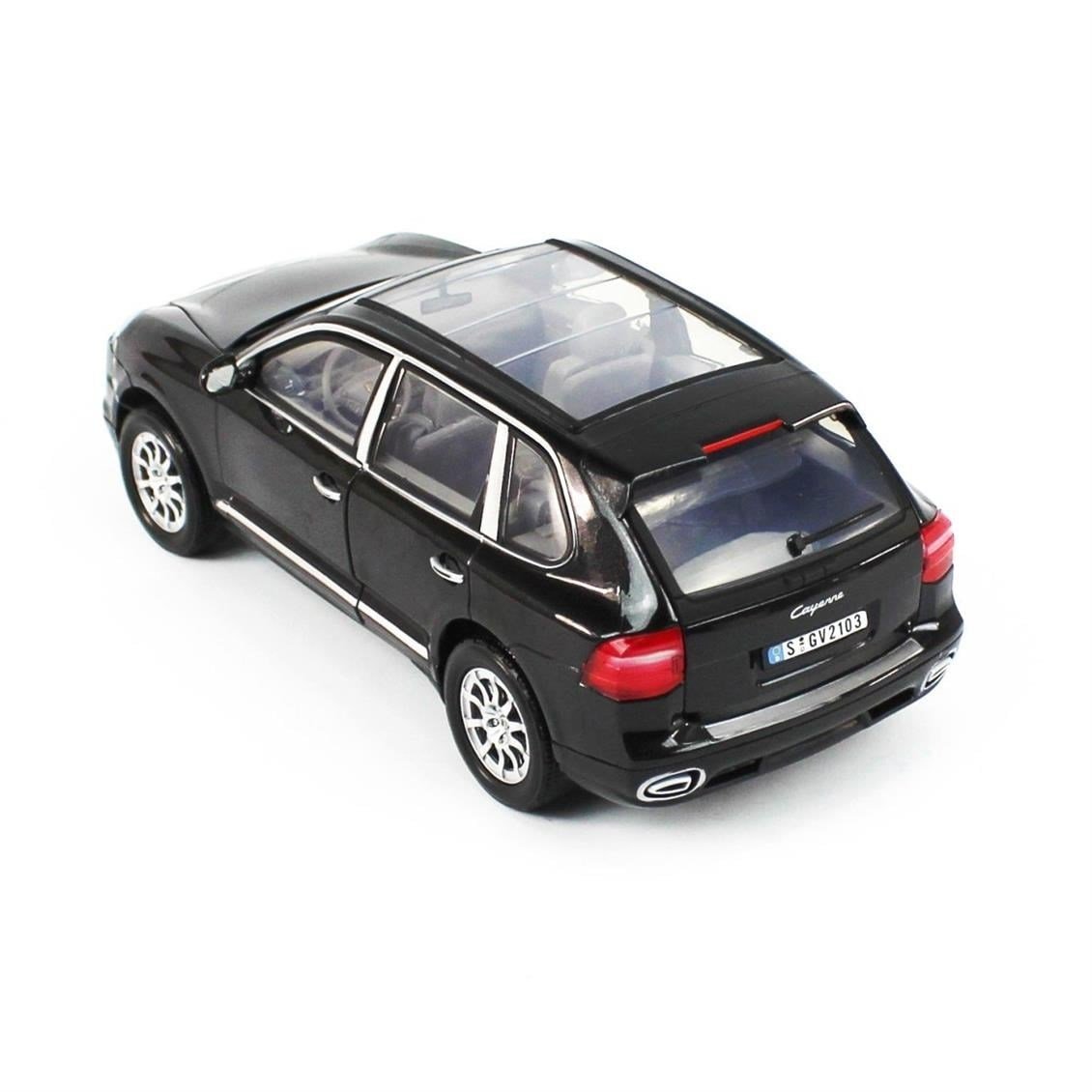Motormax 73178 1/18 Ölçek, 2008 Porsche Cayenne, Siyah, Sergilemeye Hazır Metal Araba Modeli