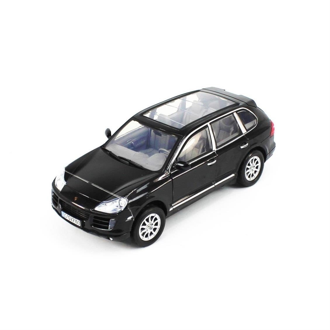 Motormax 73178 1/18 Ölçek, 2008 Porsche Cayenne, Siyah, Sergilemeye Hazır Metal Araba Modeli