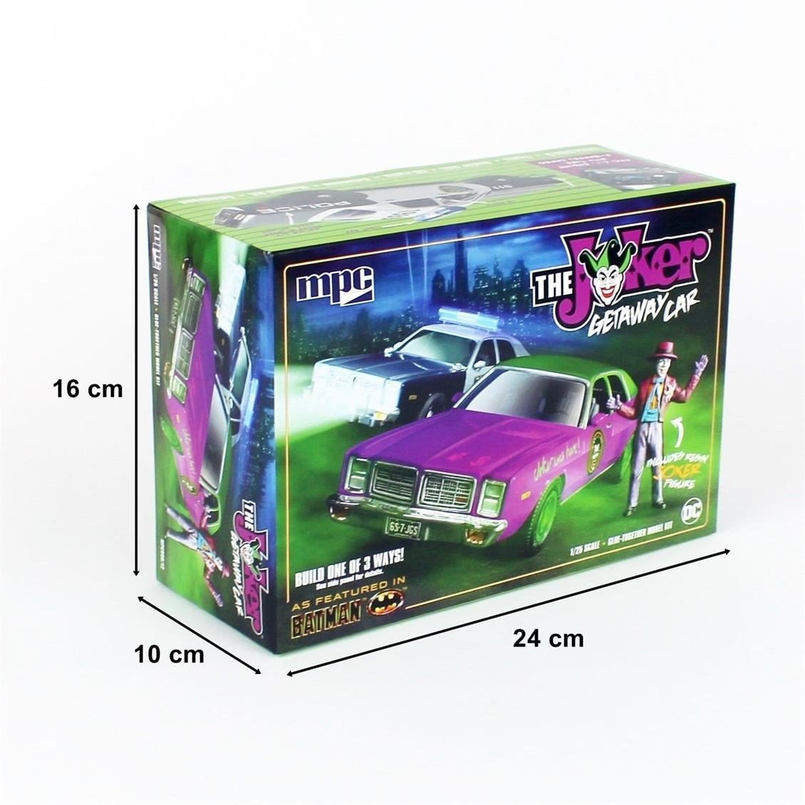 MPC 890 1/25 Ölçek, Batman The Joker Getaway Car Dodge Monaco w/Joker Figure, Plastik Araba Maketi