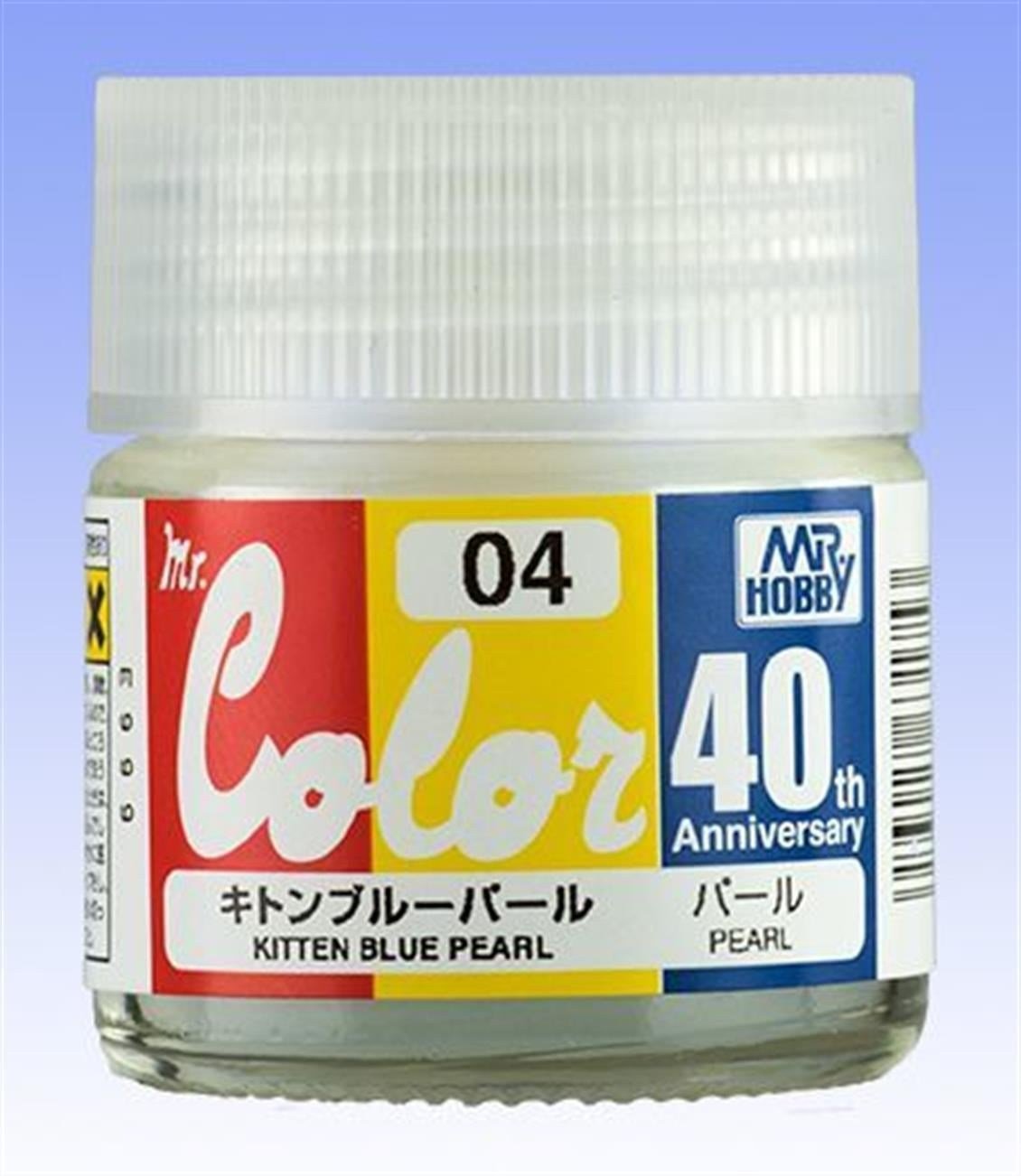 Mr.Hobby AVC-04 10 ml. Kitten Blue Pearl, 40.Yıl Mr.Color Serisi Model Boyası