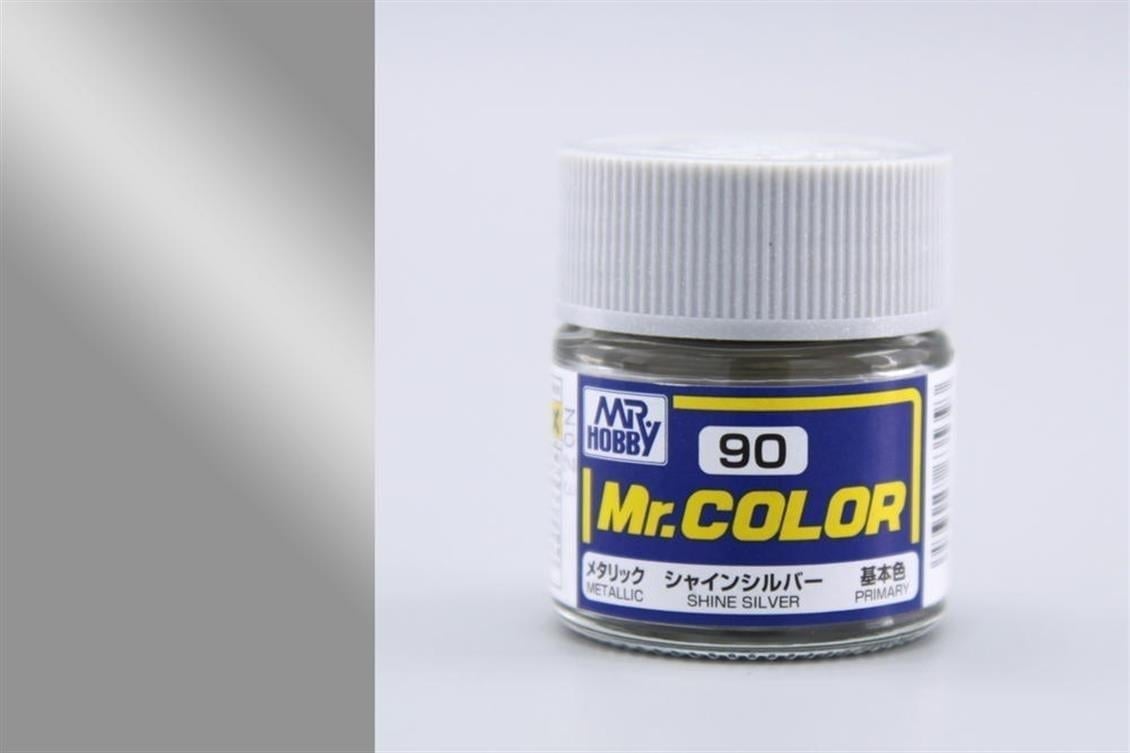 Mr.Hobby C-090 10 ml. Shine Silver, Mr.Color Serisi Model Boyası