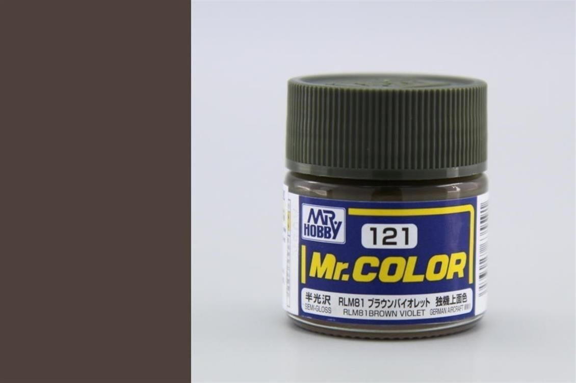 Mr.Hobby C-121 10 ml. RLM81 Brown Violet, Mr.Color Serisi Model Boyası