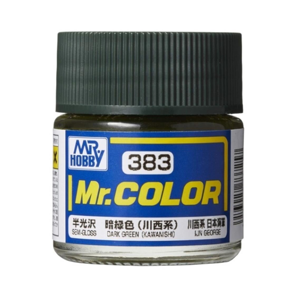 Mr.Hobby C-383 10 ml. Dark Green (Kawanishi), Mr.Color Serisi Model Boyası