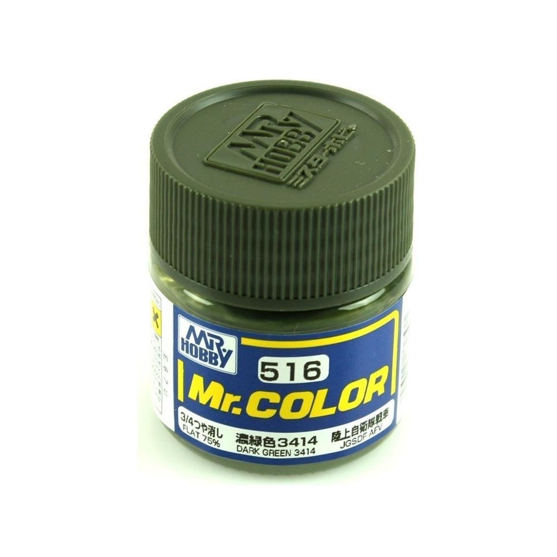 Mr.Hobby C-516 10 ml. Dark Green 3414, Mr.Color Serisi Model Boyası