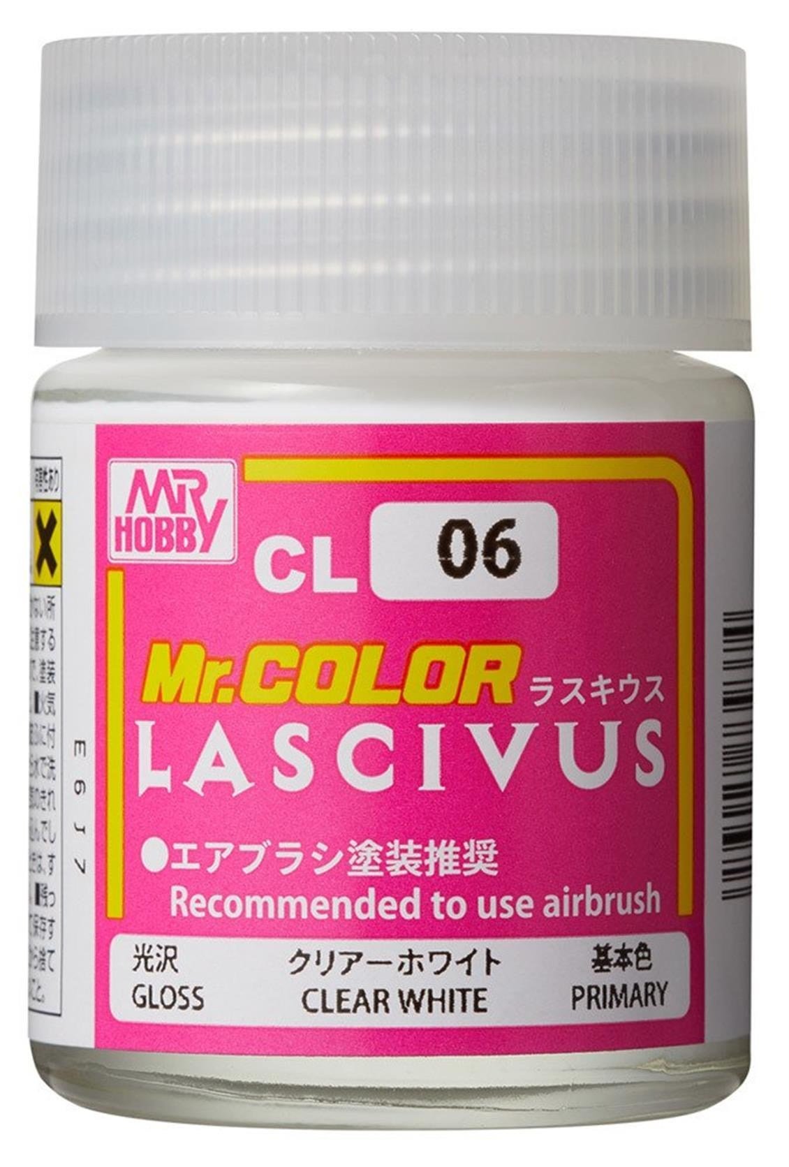 Mr.Hobby CL-06 18 ml. CLear White, Lascivus Serisi Model Boyası
