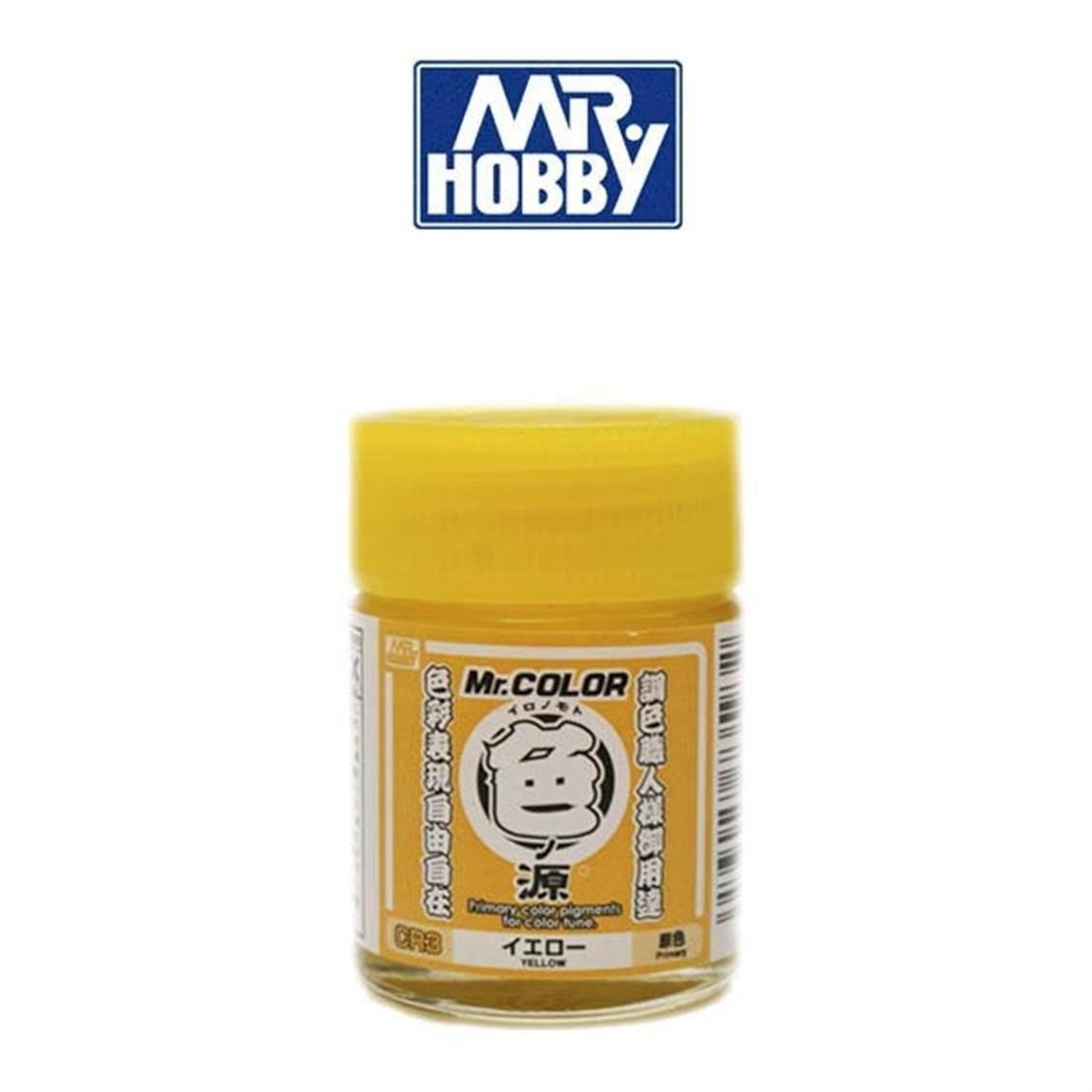 Mr.Hobby CR3 10 ml. Primary Color Pigments Yellow, Mr.Color Serisi Model Boyası